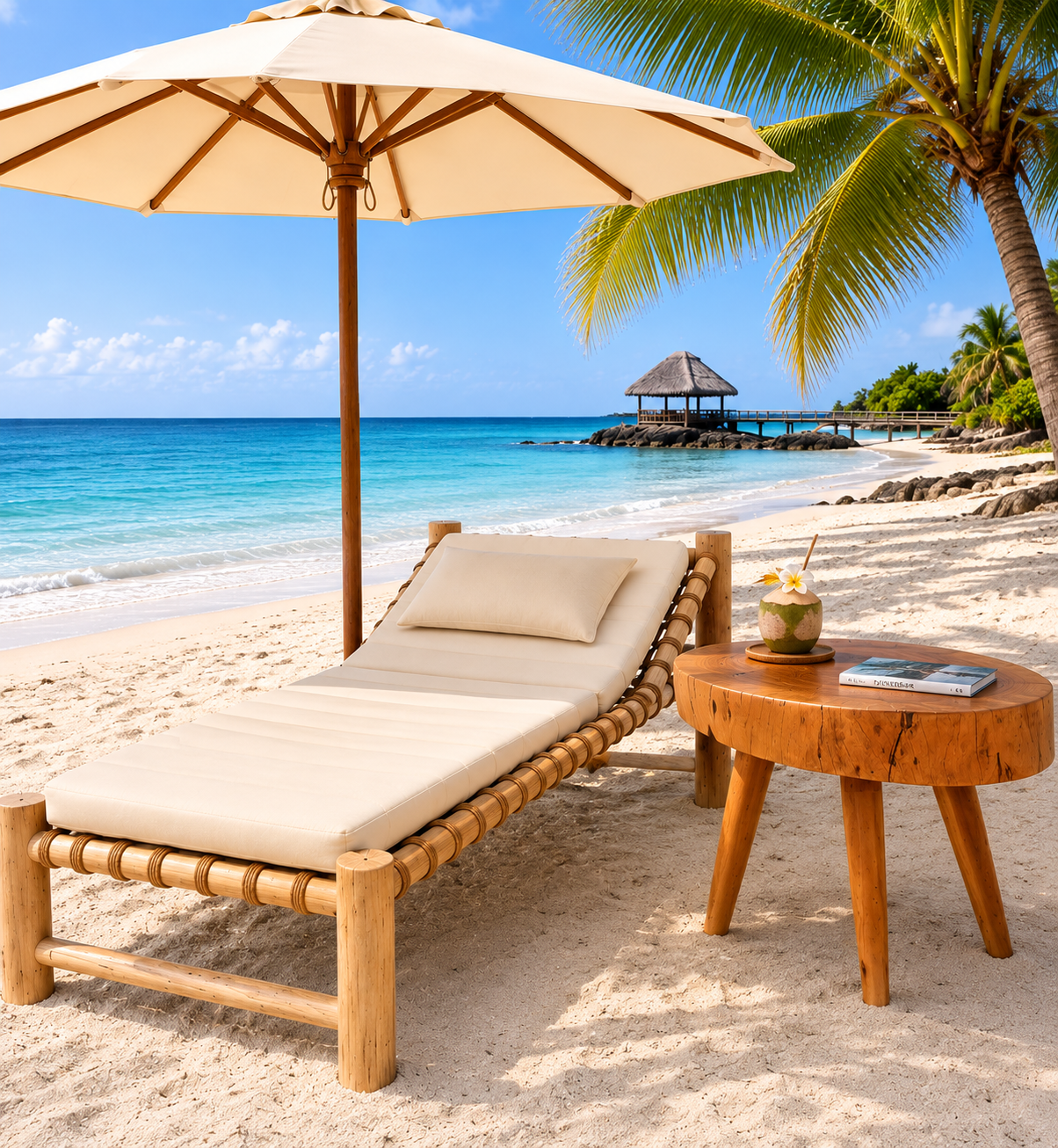 Sunbed in Zanzibar