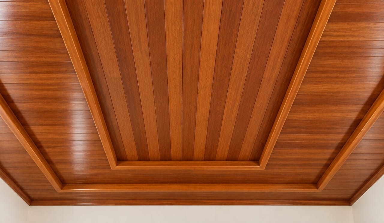 Custom wooden ceiling in Zanzibar by ZanduriFurniture