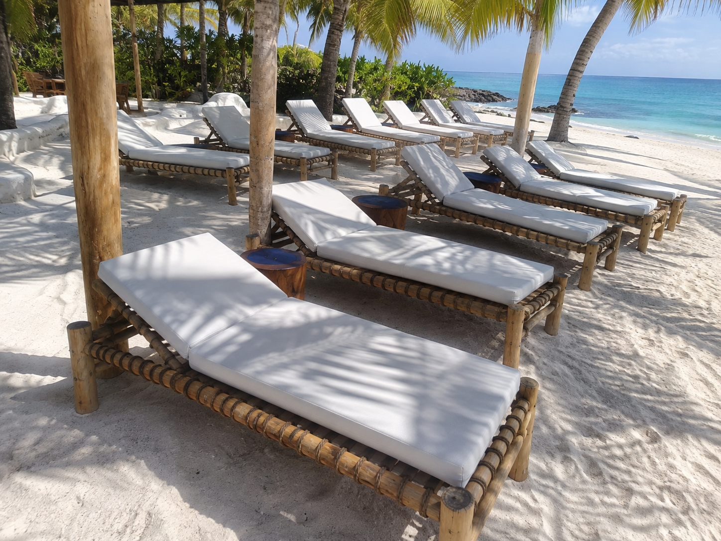 sunbed in zanzibar beach