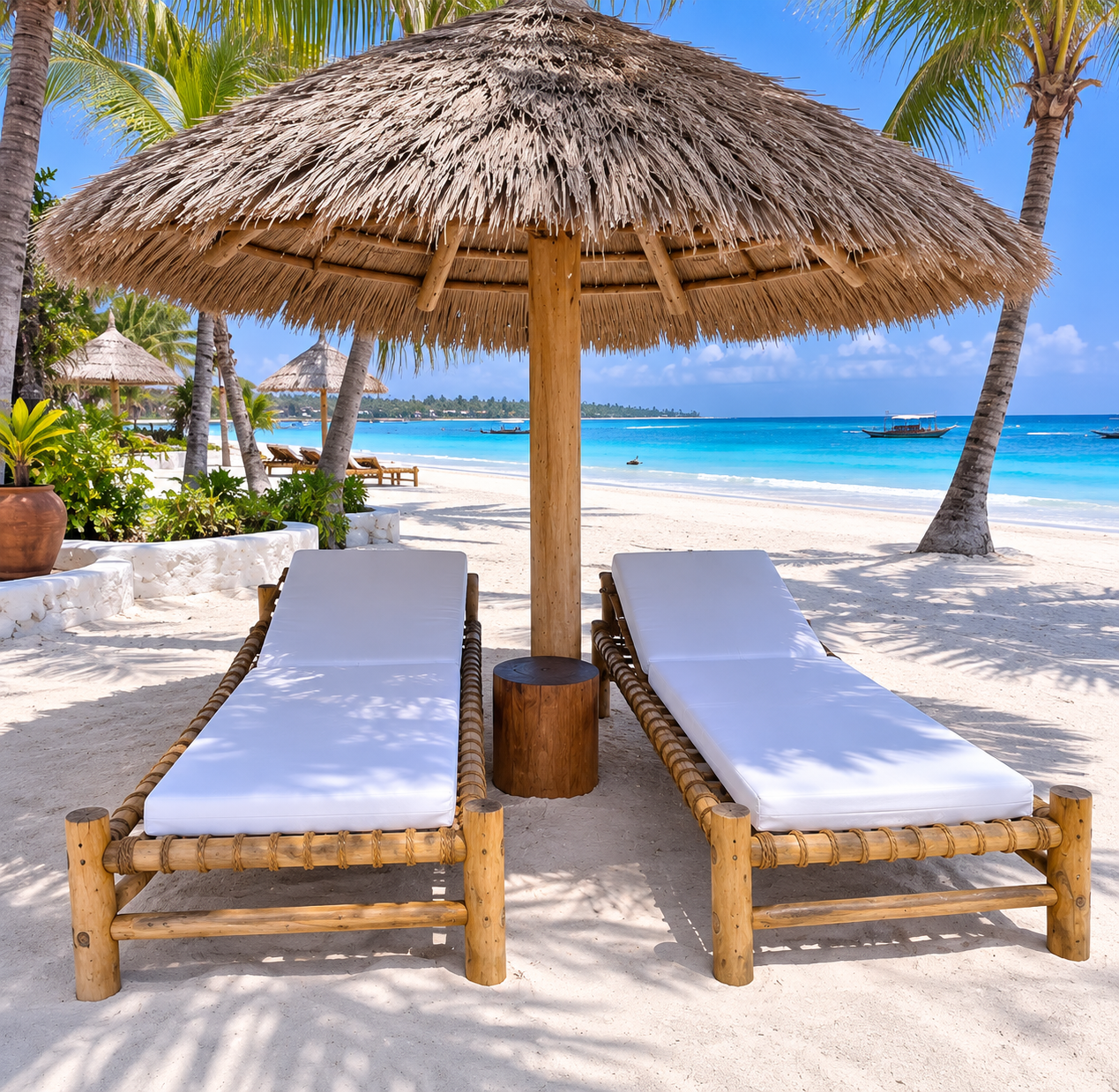 sunbed beach