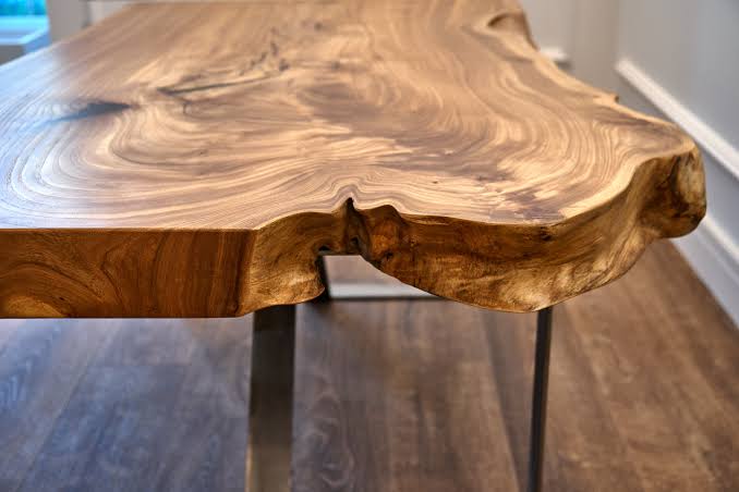 Zanzibar live edge wooden coffee table