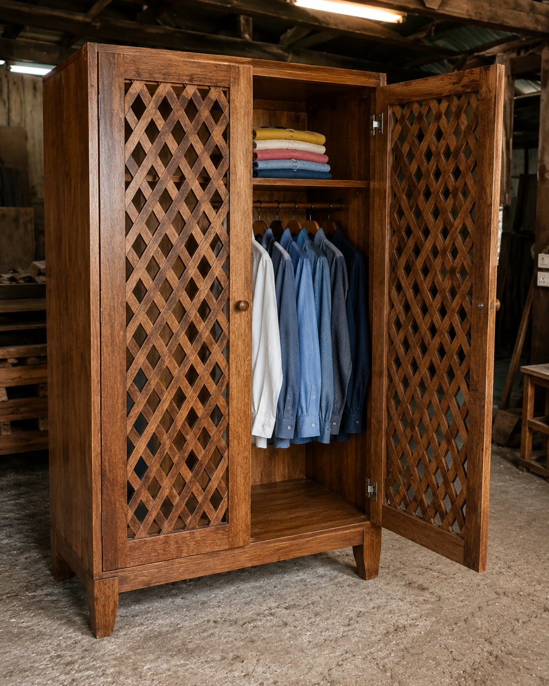 Custom Wooden Wardrobe in Zanzibar
