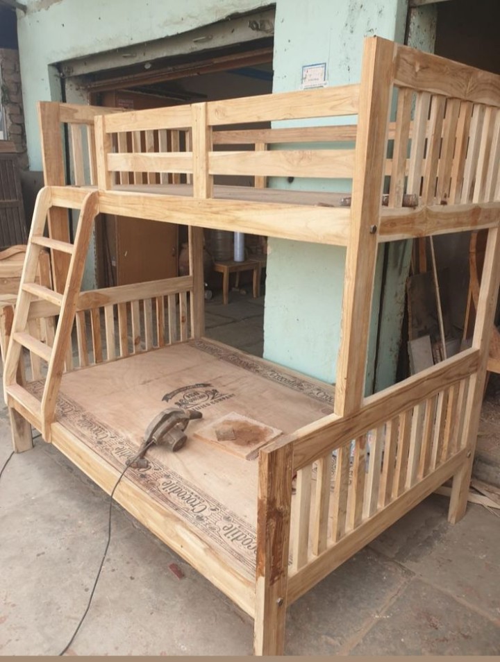 Made-to-order wooden beds for hotel guest rooms in Zanzibar