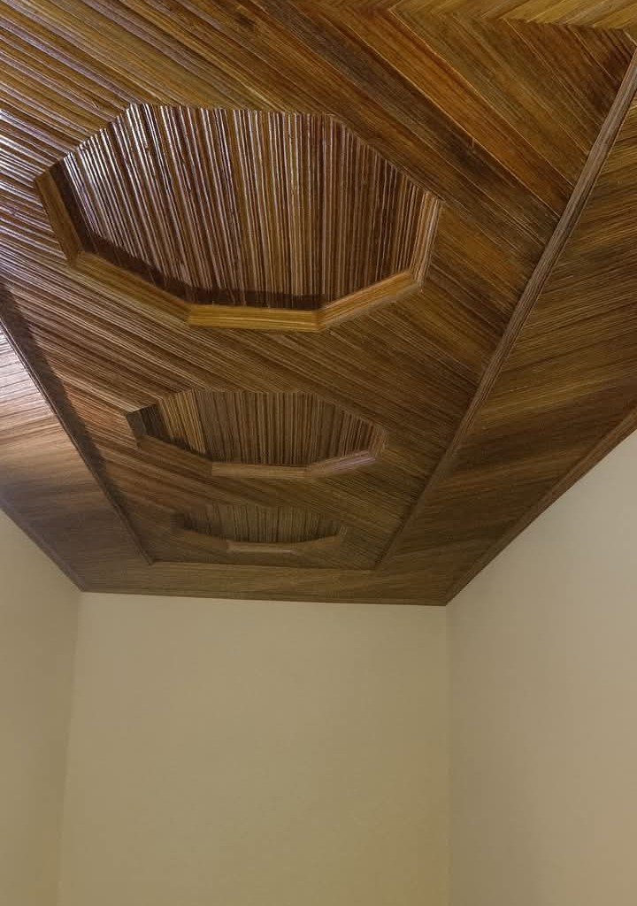 Wooden ceiling woodwork for a Zanzibar villa